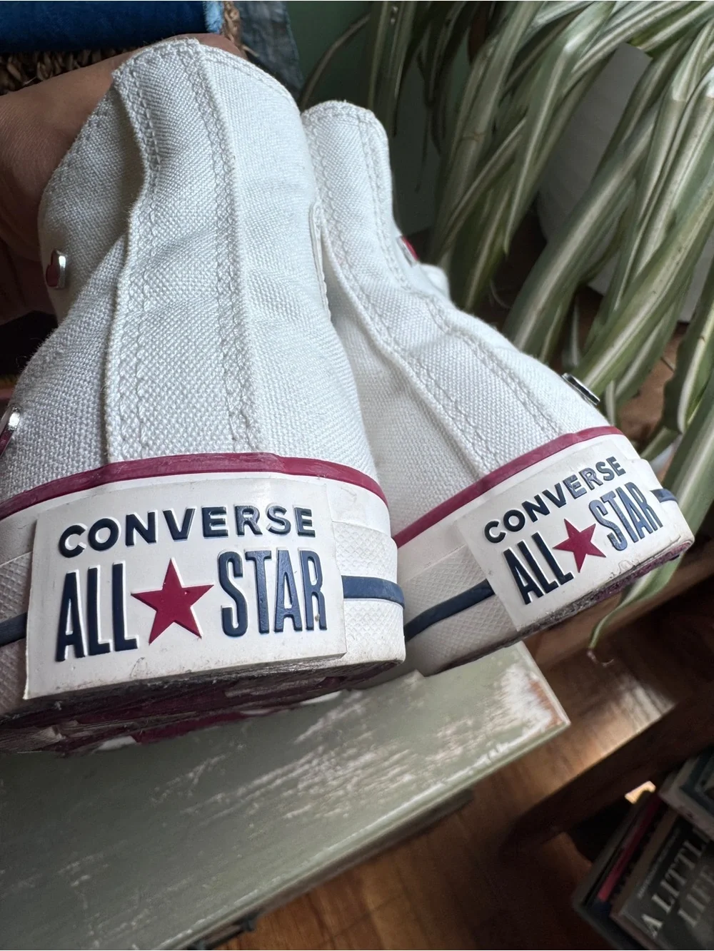 Converse white Hearts high top sneakers - Picture 6 of 11